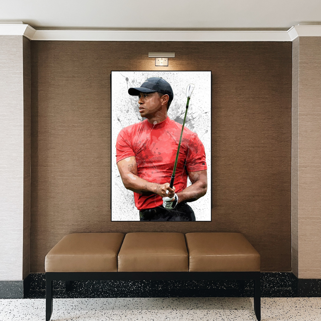 Tiger Woods Canvas Wall Art: Captivating Sports Memorabilia-ChandeliersDecor