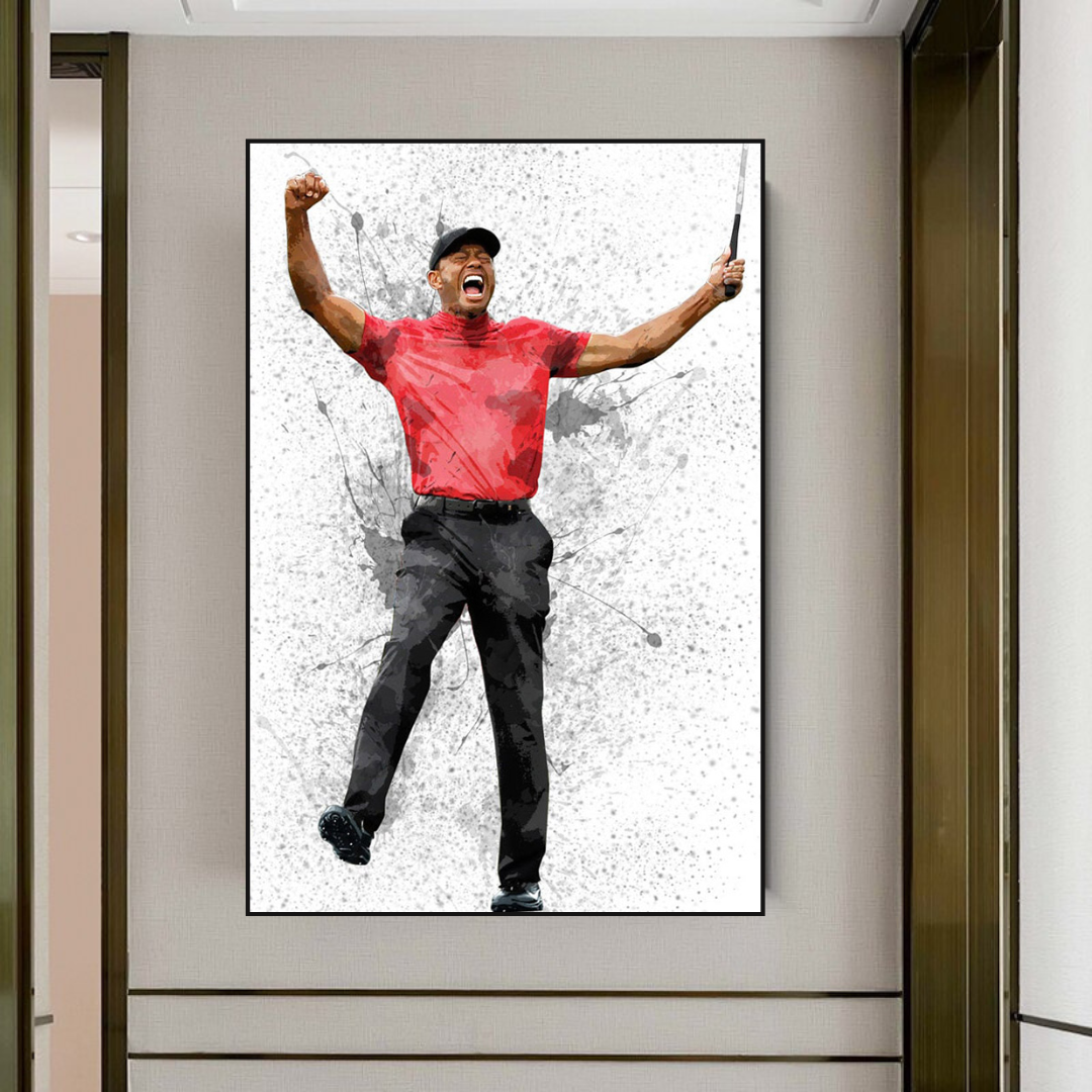 Tiger Woods Canvas Wall Art - Exclusive Collection-ChandeliersDecor