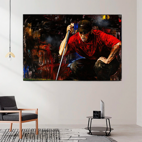 Tiger Woods Canvas Wall Art: Express Your Love for Golf-ChandeliersDecor