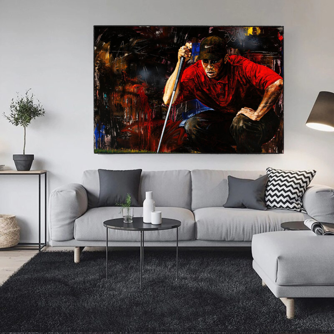 Tiger Woods Canvas Wall Art: Express Your Love for Golf-ChandeliersDecor