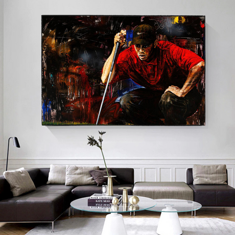 Tiger Woods Canvas Wall Art: Express Your Love for Golf-ChandeliersDecor