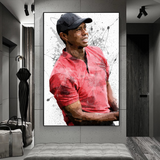 Tiger Woods Canvas Wall Art: Immersive Sports Decor-ChandeliersDecor