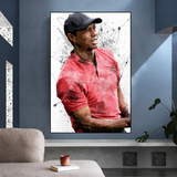 Tiger Woods Canvas Wall Art: Immersive Sports Decor-ChandeliersDecor