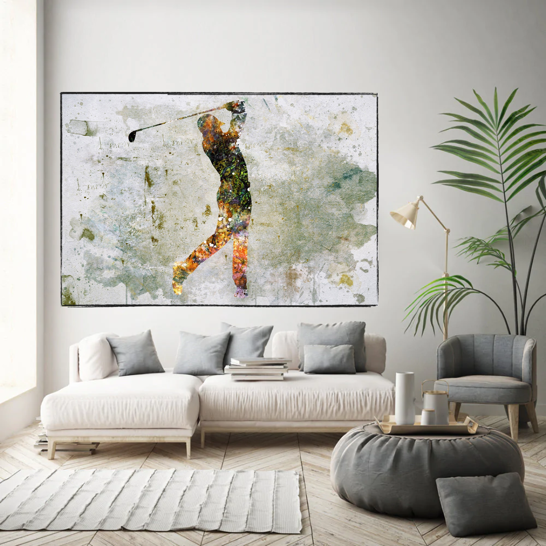 Tiger Woods Canvas Wall Art: Uniquely Captivating D√©cor-ChandeliersDecor