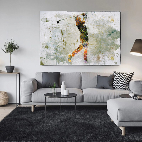 Tiger Woods Canvas Wall Art: Uniquely Captivating D√©cor-ChandeliersDecor