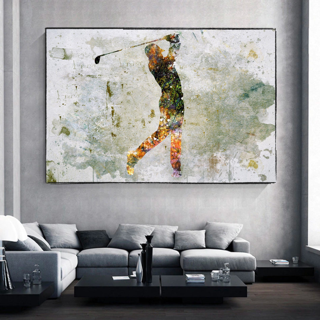 Tiger Woods Canvas Wall Art: Uniquely Captivating D√©cor-ChandeliersDecor