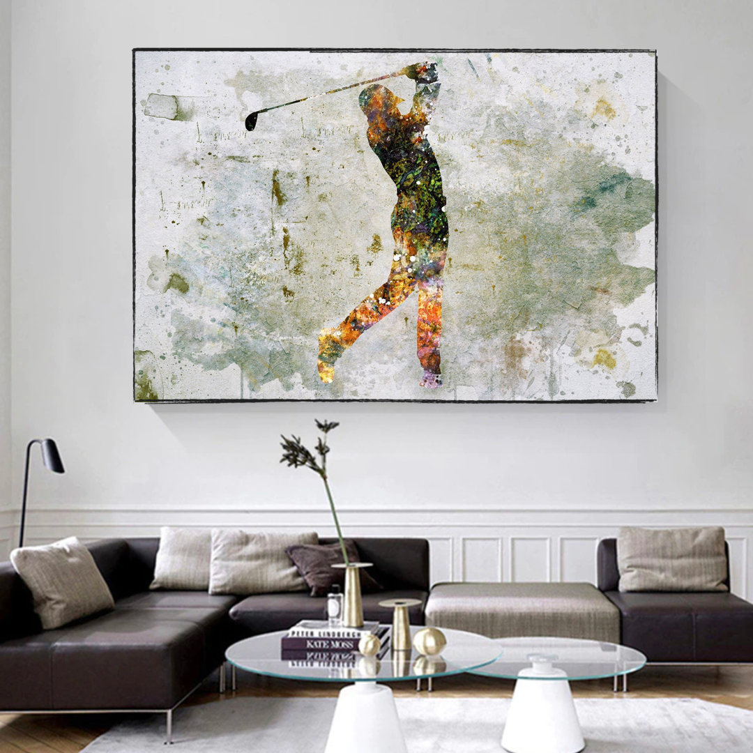 Tiger Woods Canvas Wall Art: Uniquely Captivating D√©cor-ChandeliersDecor