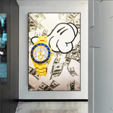 Time is Money Poster - A Motivational Reminder for Success-ChandeliersDecor