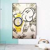 Time is Money Poster - A Motivational Reminder for Success-ChandeliersDecor