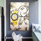 Time is Money Poster - A Motivational Reminder for Success-ChandeliersDecor