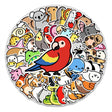 Tiny Animals Cute Birds Stickers - Adorable Collection!-ChandeliersDecor