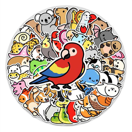 Tiny Animals Cute Birds Stickers - Adorable Collection!-ChandeliersDecor