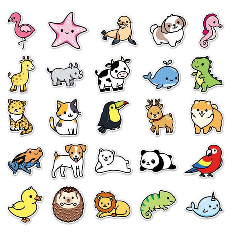 Tiny Animals Cute Birds Stickers - Adorable Collection!-ChandeliersDecor