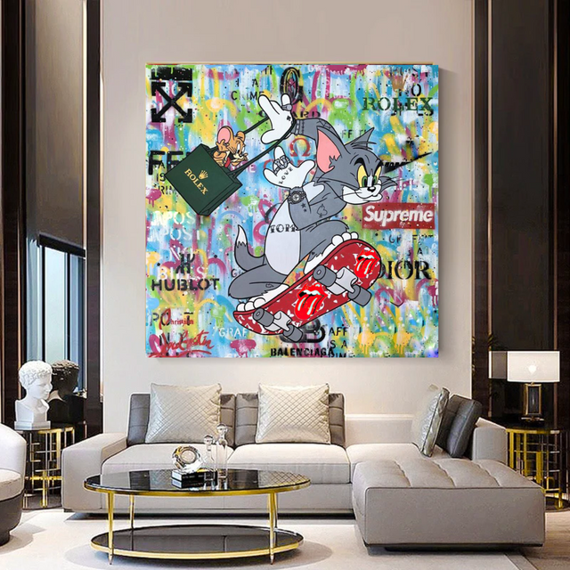 Tom and Jerry Canvas Art Its Shopping Time