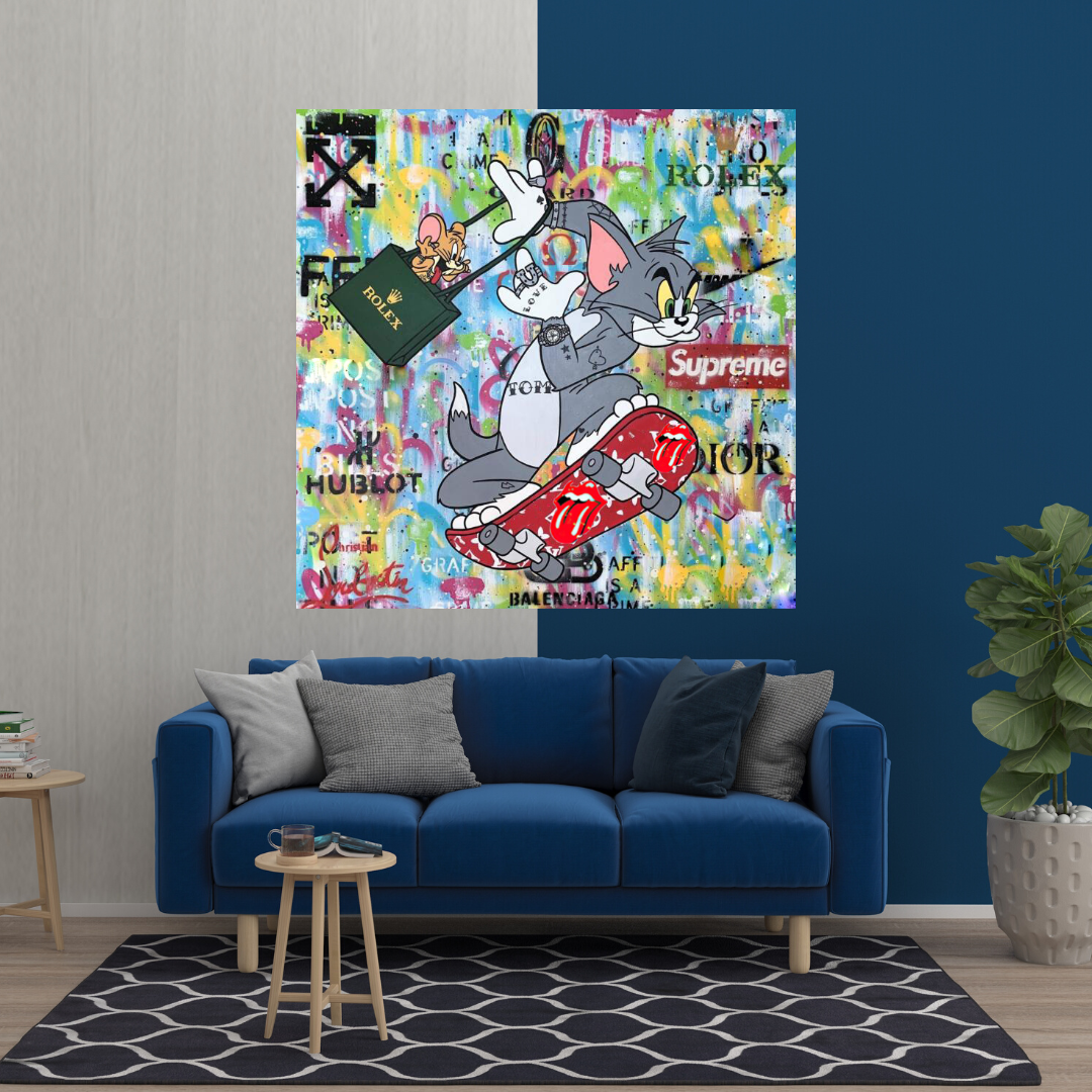 Tom and Jerry Canvas Art - Shop Now at Its Shopping Time-ChandeliersDecor