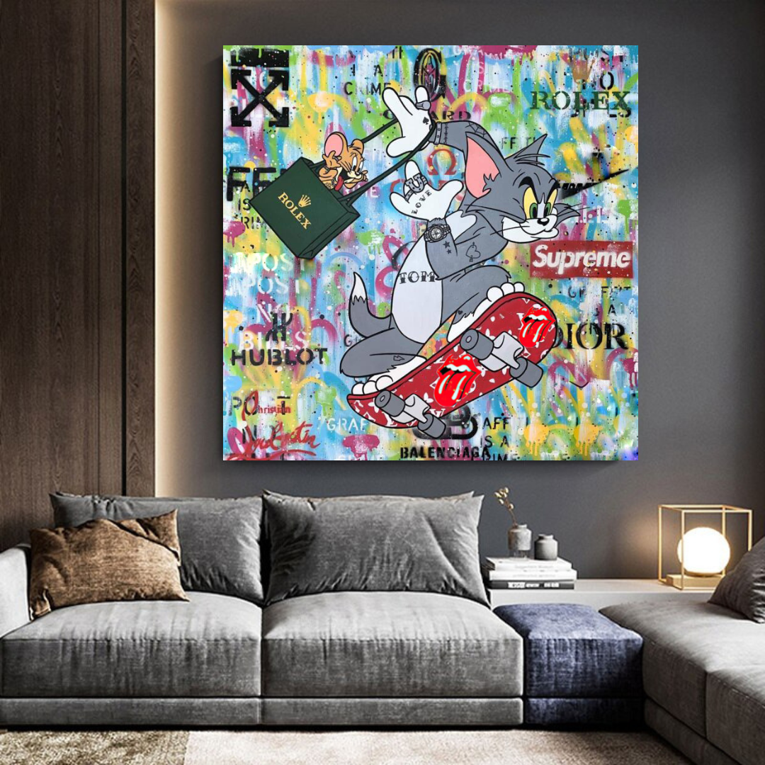 Tom and Jerry Canvas Art - Shop Now at Its Shopping Time-ChandeliersDecor