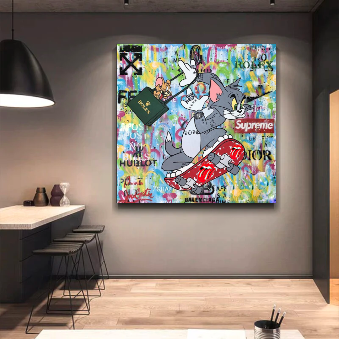 Tom and Jerry Canvas Art - Shop Now at Its Shopping Time-ChandeliersDecor