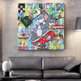 Tom and Jerry Canvas Art - Shop Now at Its Shopping Time-ChandeliersDecor