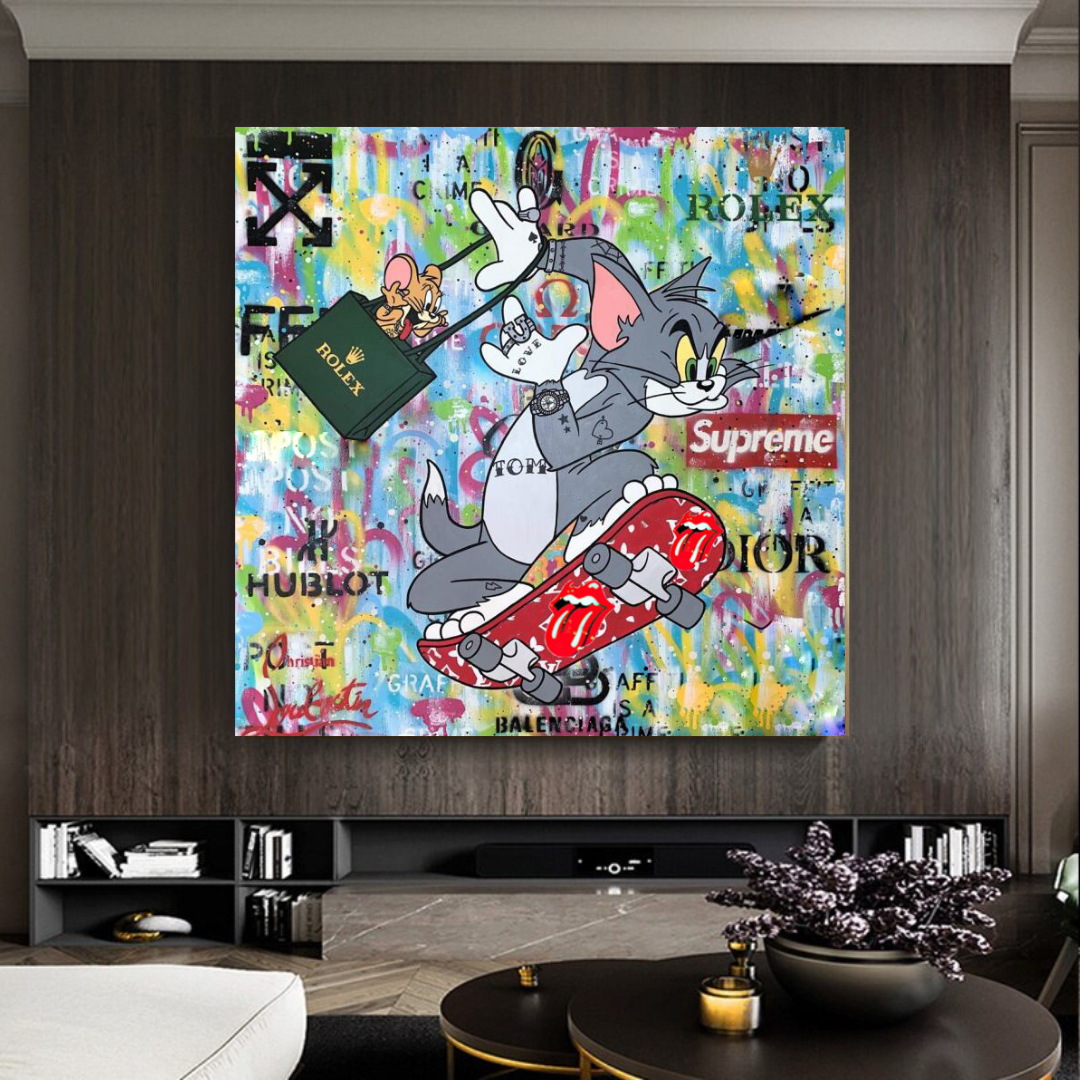 Tom and Jerry Canvas Art - Shop Now at Its Shopping Time-ChandeliersDecor