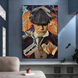 Tommy Shelby Peaky Blinders Drama Canvas Wall Art-ChandeliersDecor