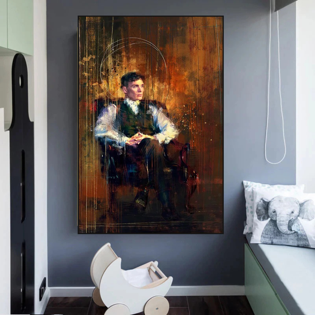 Tommy Shelby Peaky Blinders Art mural sur toile dramatique