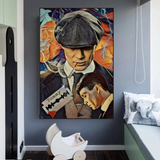 Tommy Shelby Peaky Blinders Drama Canvas Wall Art-ChandeliersDecor