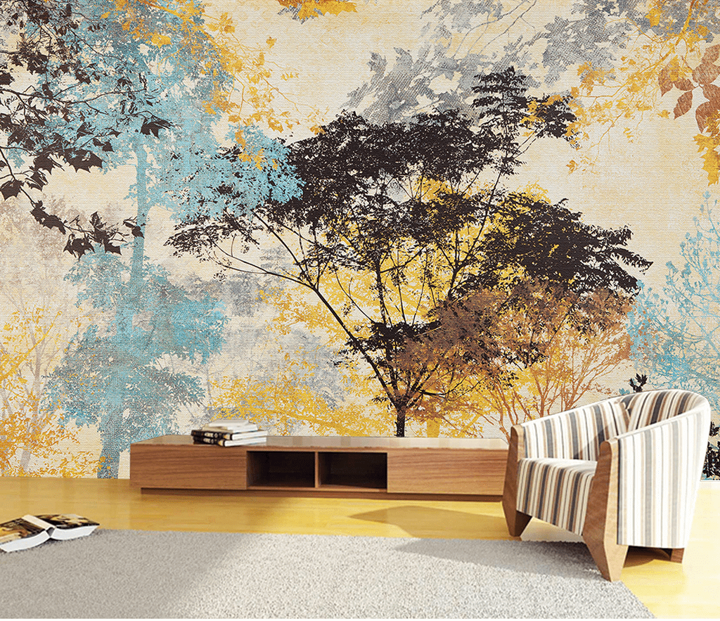 Tree Art Wallpaper Murals - Transform Your Walls-ChandeliersDecor.com