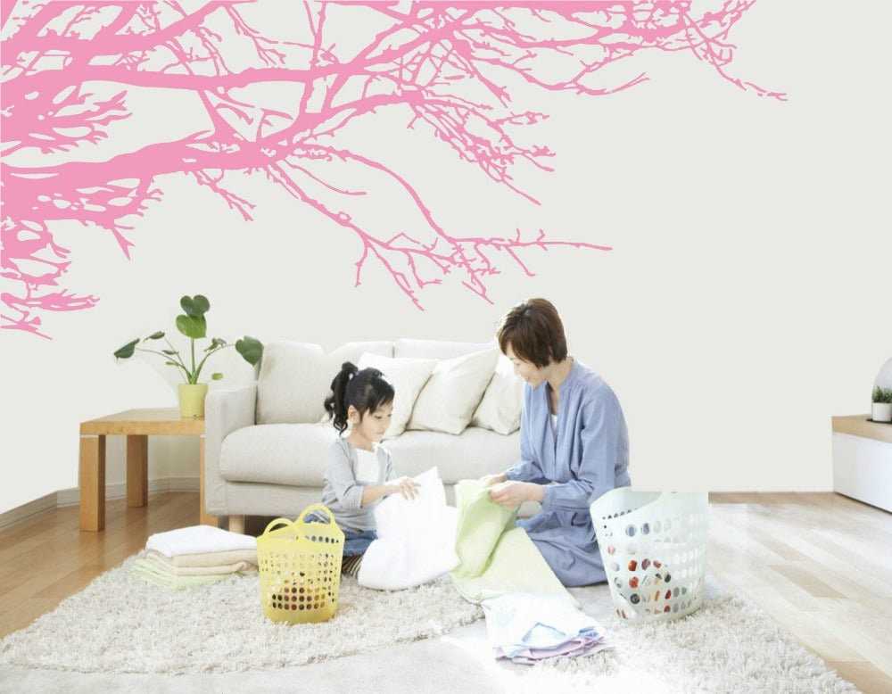 Tree Branch Wall Decal Chinese Style landscape Wall Sticker