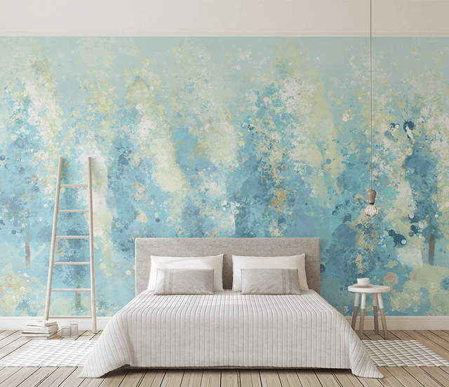 Tree Painting Colours Wallpaper Murals - Vibrant Décor-ChandeliersDecor.com