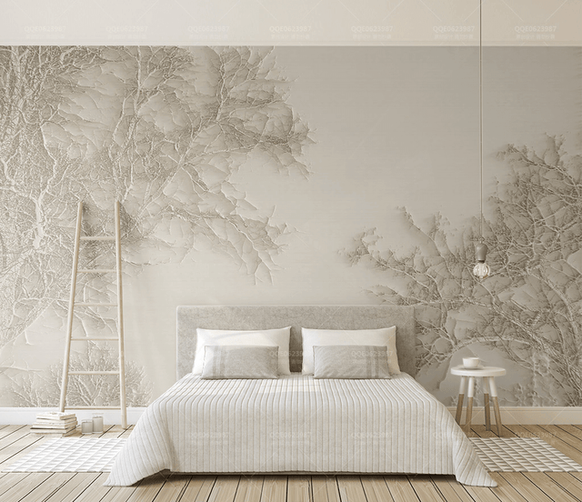 Tree Sketchy Theme Wallpaper Murals: Nature Inspired Design-ChandeliersDecor.com