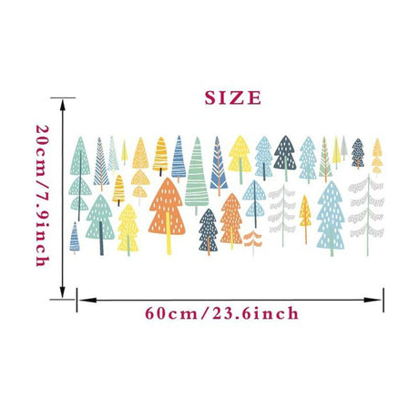 Forest Tree Wall Stickers For Kids Room | Woodland Tree Wall Stickers | Gift for Kids