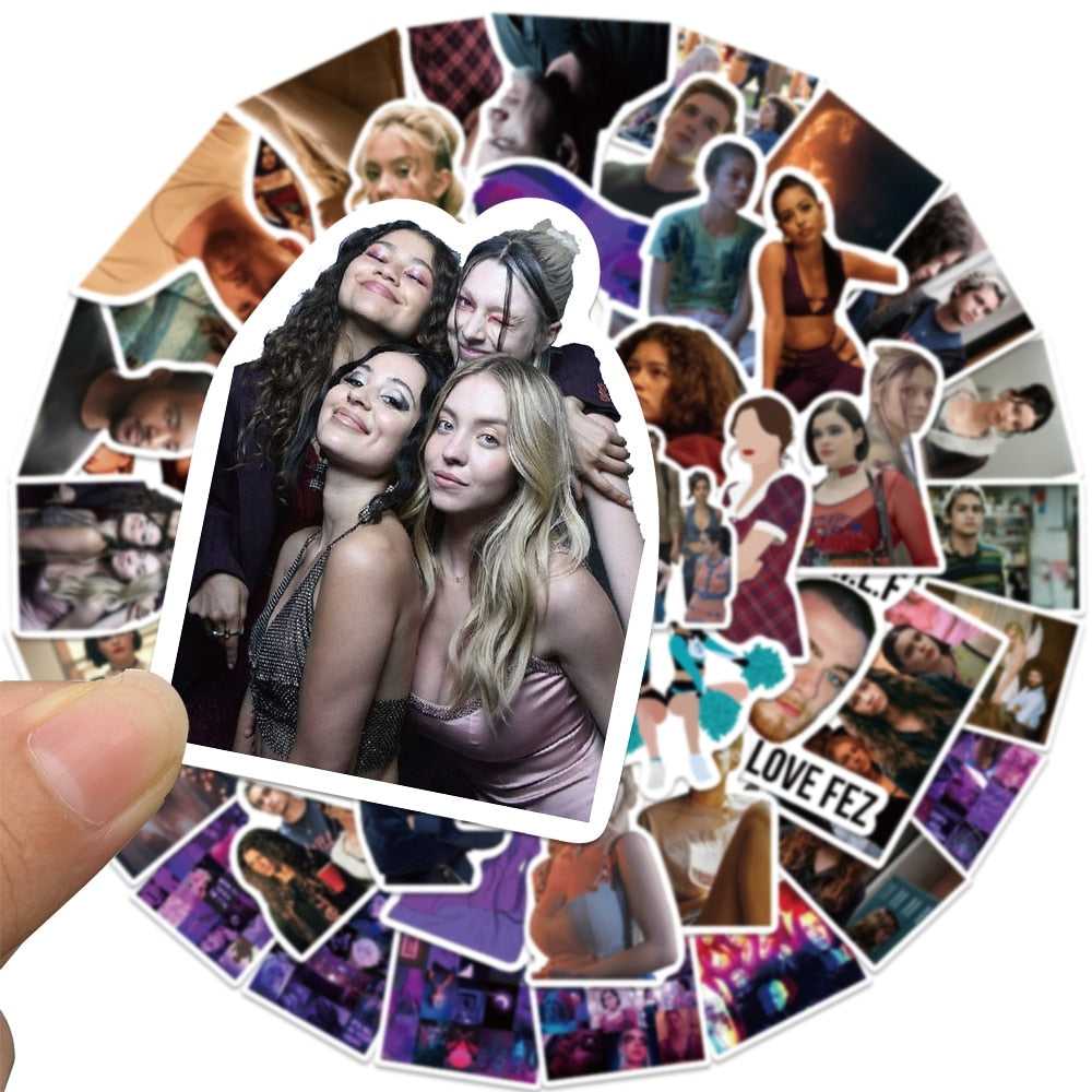 Trendy TV Series Euphoria Stickers Pack-ChandeliersDecor