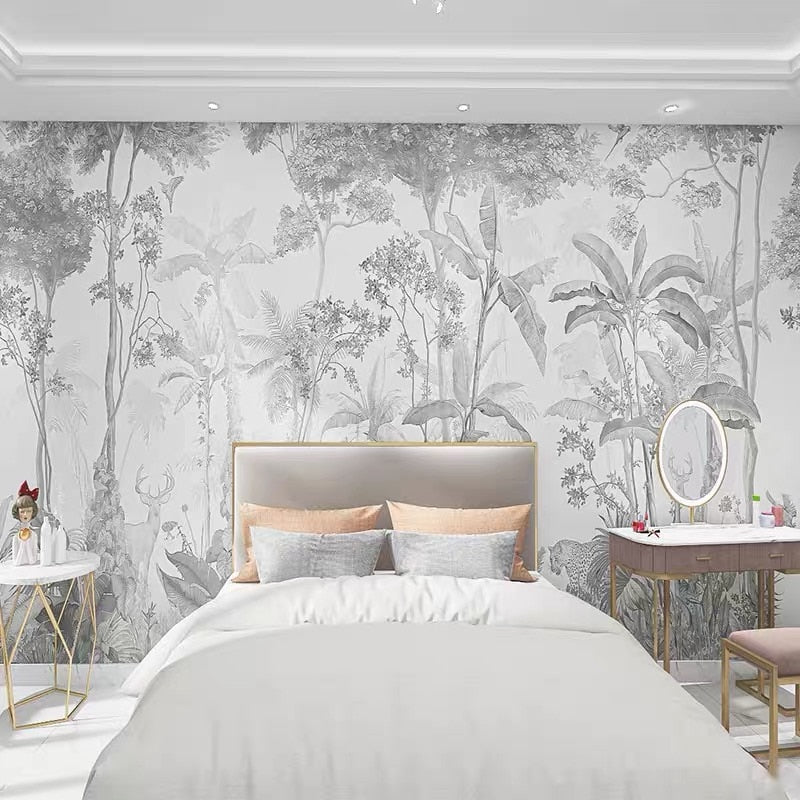 Tropical Chic Wallpaper Mural-ChandeliersDecor