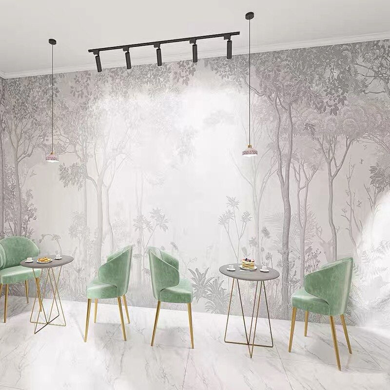 Tropical Chic Wallpaper Mural-ChandeliersDecor