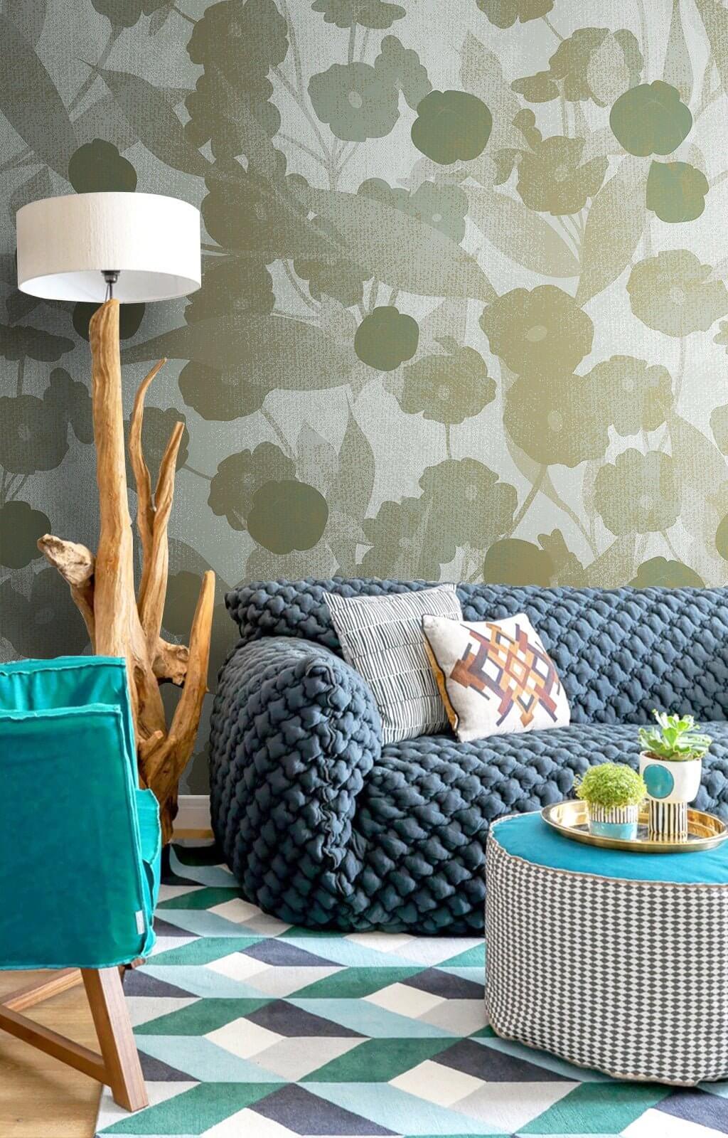 Tropical Dimm Wallpaper Mural-ChandeliersDecor.com