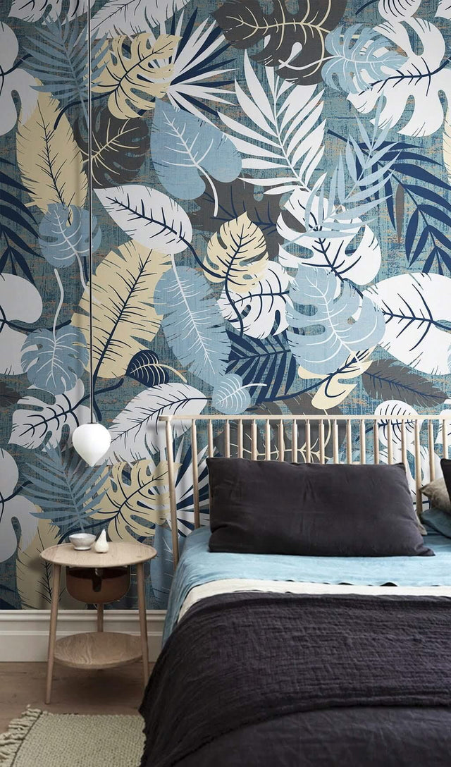 Tropical Floral Treasures Wallpaper Mural-ChandeliersDecor.com