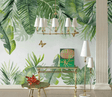 Tropical Forest Leaves Wallpaper Murals-ChandeliersDecor.com