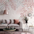 Tropical Plants Leaves Wallpaper: Vibrant Interiors-ChandeliersDecor.com