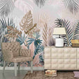 Tropical Plants Rainforest Leaves Wallpaper Mural-ChandeliersDecor.com