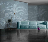 Tropical Plants Wallpaper Murals - Palm Leaves Design-ChandeliersDecor