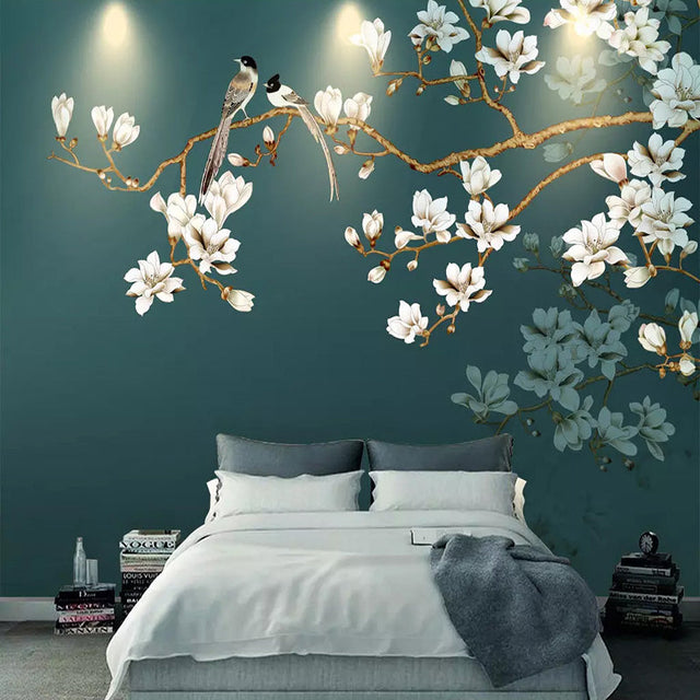 Tropical Tree Wallpaper Mural: Authentic Nature Design-ChandeliersDecor