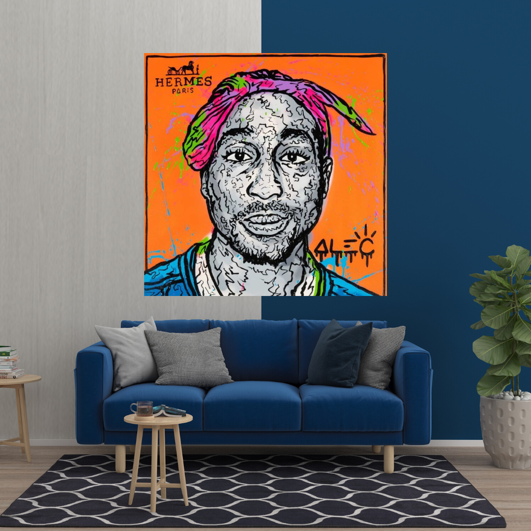 Affiche Tupac : hommage officiel à l'icône du hip-hop