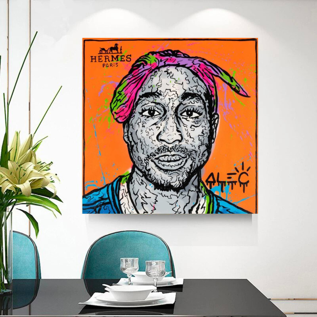 Tupac Poster: Official Tribute to the Hip-Hop Icon-ChandeliersDecor