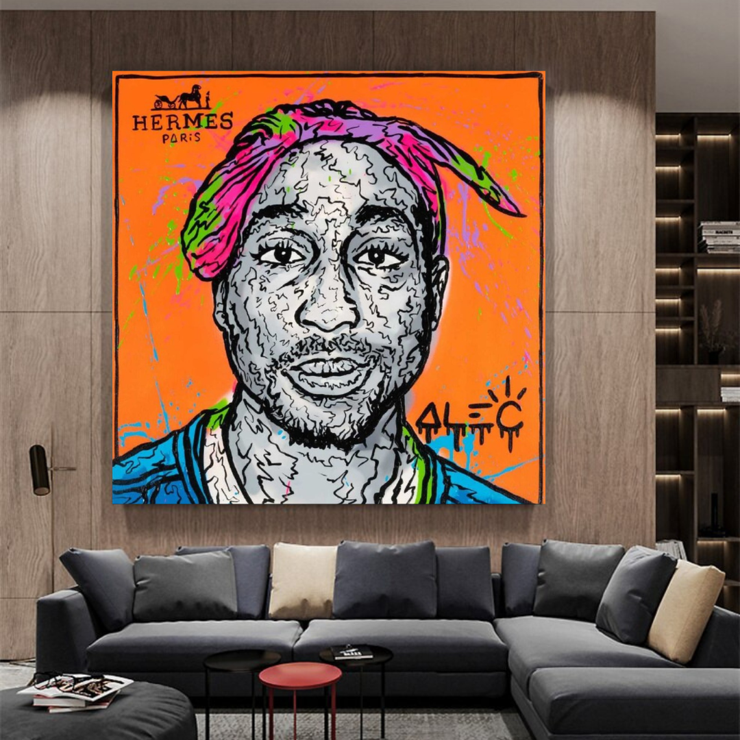 Tupac Poster: Official Tribute to the Hip-Hop Icon-ChandeliersDecor