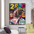 TuPac Rapper Canvas Wall Art Unique & Vibrant Designs