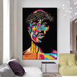 TuPac Singer Graffiti Colourful Canvas Wall Art