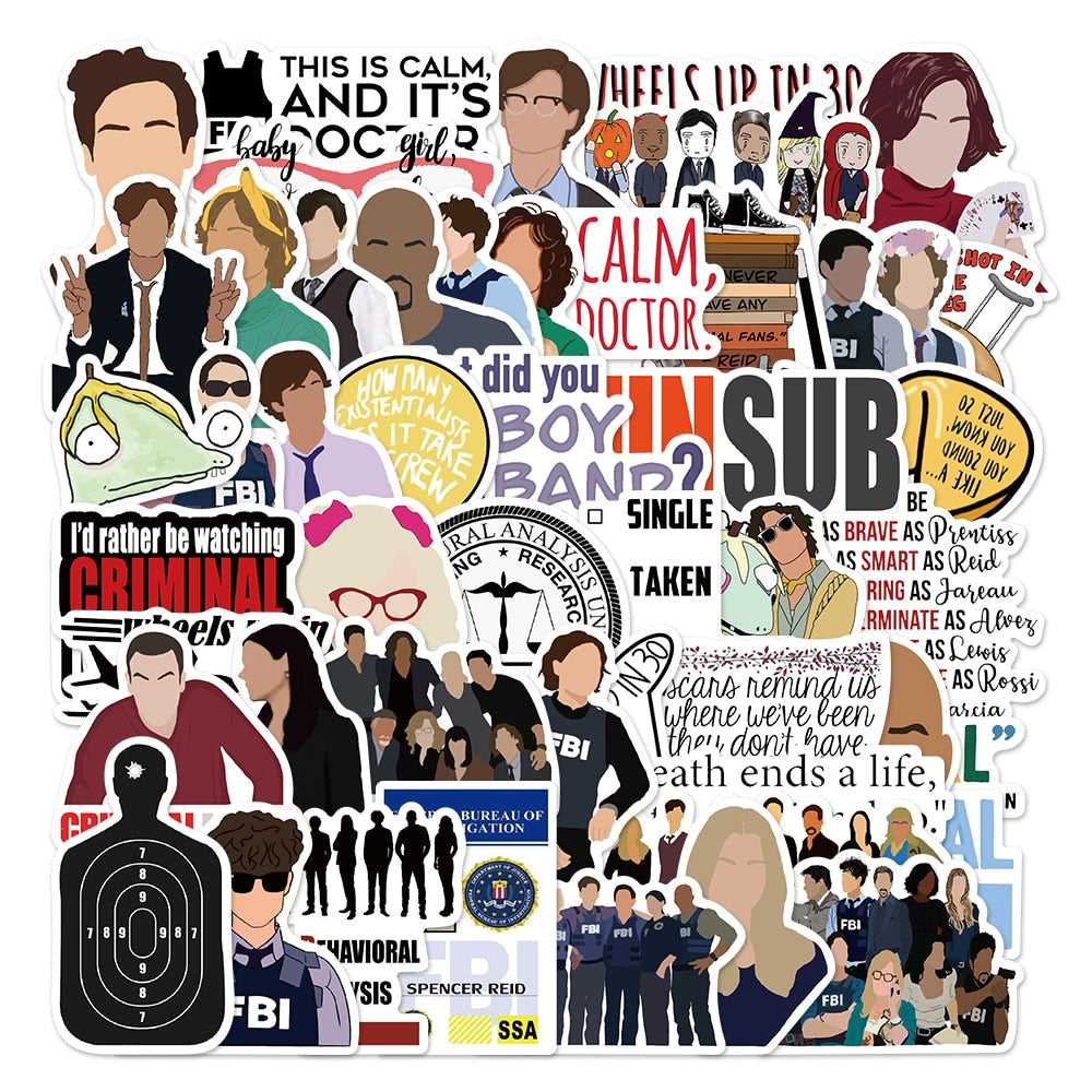 TV Series Criminal Minds Stickers Pack