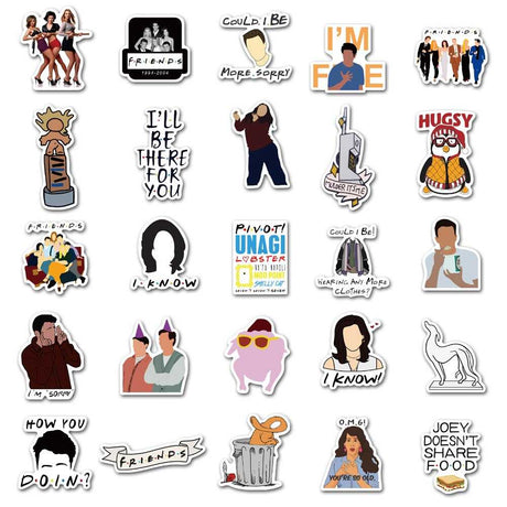 TV Series Friends Stickers Pack-ChandeliersDecor