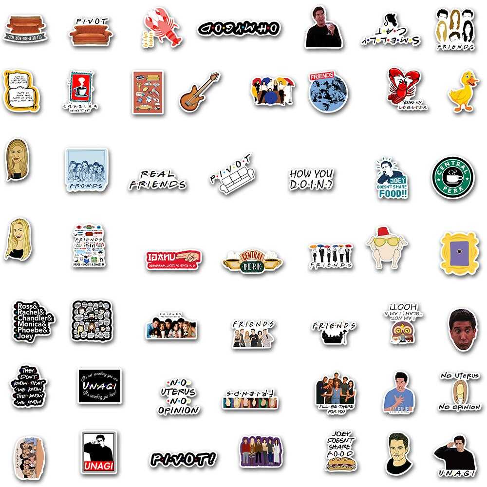 TV Series Friends Stickers Pack - Official Merchandise-ChandeliersDecor
