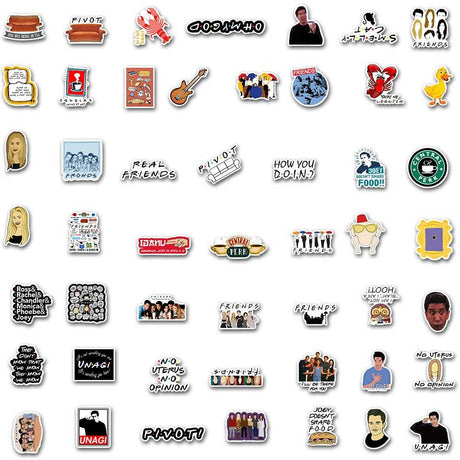 TV Series Friends Stickers Pack - Official Merchandise-ChandeliersDecor